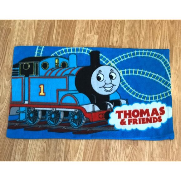 Thomas & Friends Blue Microfiber Fleece Pillowcase Kids 2008 - Picture 2 of 6